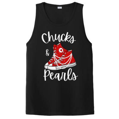 Chucks And Pearls Cute Women Gift PosiCharge Competitor Tank