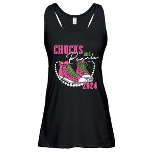 Chucks And Pearls Im With Her Kamala 2024 Ladies Essential Flowy Tank