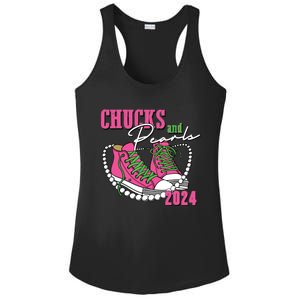 Chucks And Pearls Im With Her Kamala 2024 Ladies PosiCharge Competitor Racerback Tank