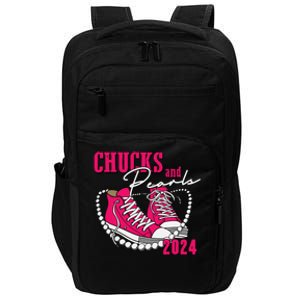 Chucks And Pearls Im With Her Kamala 2024 Impact Tech Backpack