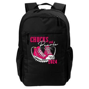 Chucks And Pearls Im With Her Kamala 2024 Daily Commute Backpack