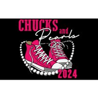 Chucks And Pearls Im With Her Kamala 2024 Bumper Sticker