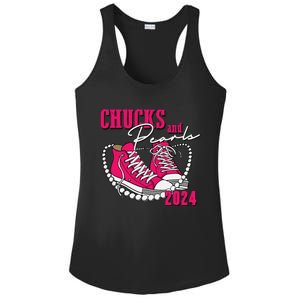 Chucks And Pearls Im With Her Kamala 2024 Ladies PosiCharge Competitor Racerback Tank