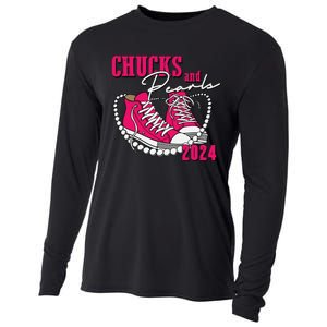 Chucks And Pearls Im With Her Kamala 2024 Cooling Performance Long Sleeve Crew