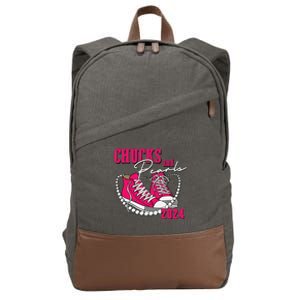 Chucks And Pearls Im With Her Kamala 2024 Cotton Canvas Backpack