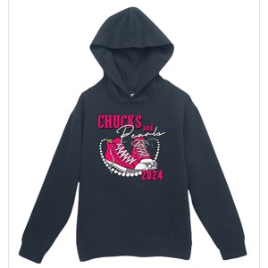 Chucks And Pearls Im With Her Kamala 2024 Urban Pullover Hoodie