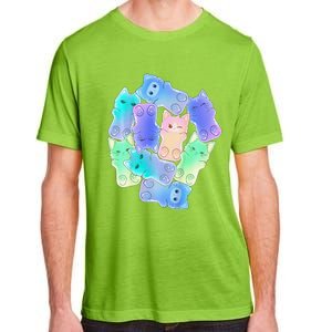 Cute Anime Pastel Cat Kawaii Neko Adult ChromaSoft Performance T-Shirt