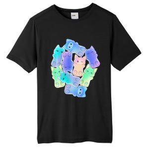 Cute Anime Pastel Cat Kawaii Neko Tall Fusion ChromaSoft Performance T-Shirt