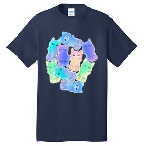 Cute Anime Pastel Cat Kawaii Neko Tall T-Shirt