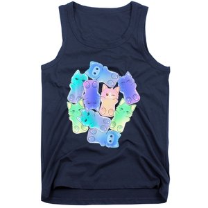 Cute Anime Pastel Cat Kawaii Neko Tank Top