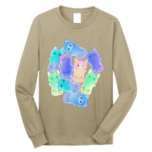 Cute Anime Pastel Cat Kawaii Neko Long Sleeve Shirt