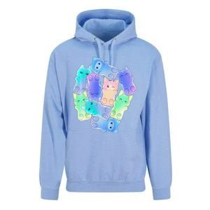 Cute Anime Pastel Cat Kawaii Neko Unisex Surf Hoodie