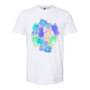 Cute Anime Pastel Cat Kawaii Neko Softstyle CVC T-Shirt