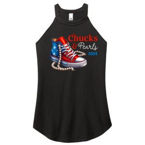 Chucks And Pearls 2024 Im With Her Kamala Women's Perfect Tri Rocker Tank