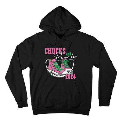 Chucks And Pearls IM With Her Kamala 2024 Hoodie