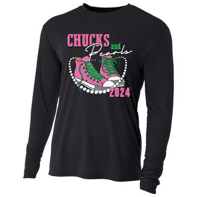 Chucks And Pearls IM With Her Kamala 2024 Cooling Performance Long Sleeve Crew