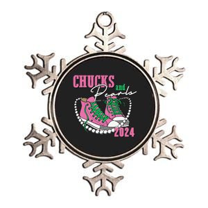 Chucks And Pearls IM With Her Kamala 2024 Metallic Star Ornament