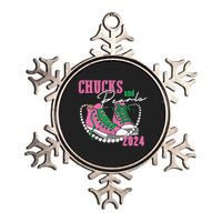 Chucks And Pearls IM With Her Kamala 2024 Metallic Star Ornament