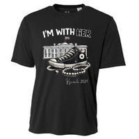 Chucks And Pearls IM With Her Kamala 2024 Retro Vintage Cooling Performance Crew T-Shirt