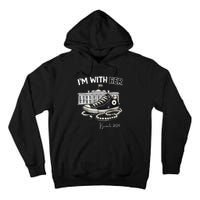 Chucks And Pearls IM With Her Kamala 2024 Retro Vintage Tall Hoodie