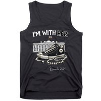 Chucks And Pearls IM With Her Kamala 2024 Retro Vintage Tank Top