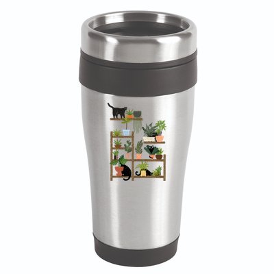 Cats And Plants 16oz Travel Tumbler