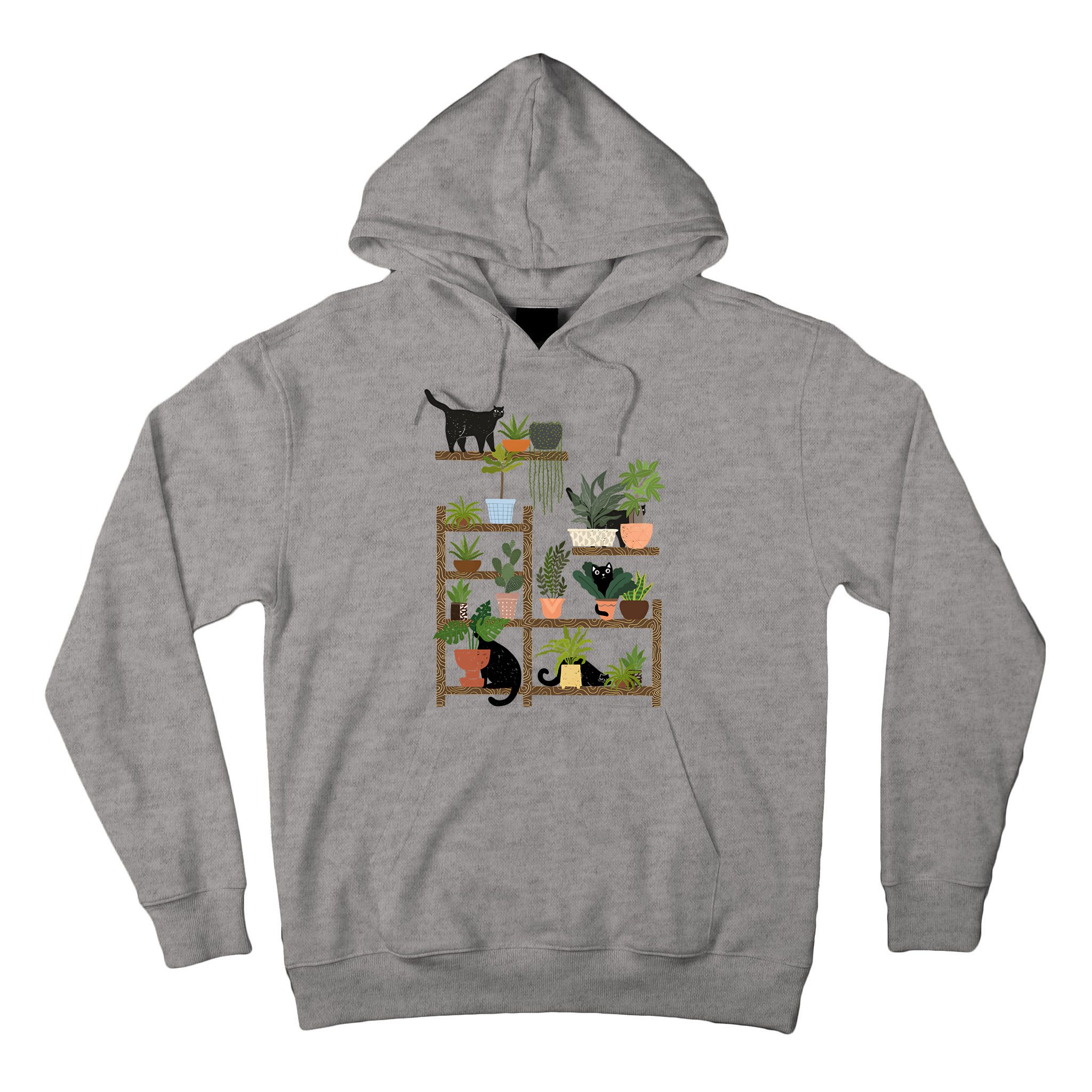 Cats And Plants Tall Hoodie