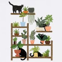 Cats And Plants Cooling Performance Crew T-Shirt