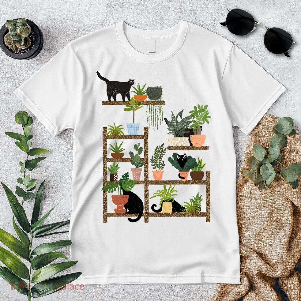 Cats And Plants Premium T-Shirt