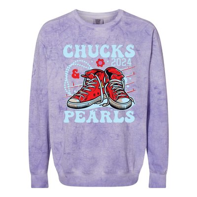 Chucks And Pearls Colorblast Crewneck Sweatshirt