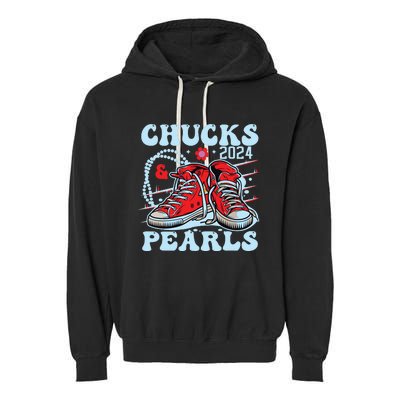 Chucks And Pearls Garment-Dyed Fleece Hoodie