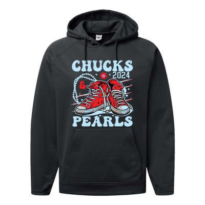 Chucks And Pearls Performance Fleece Hoodie