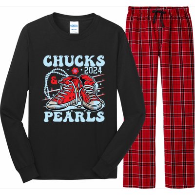 Chucks And Pearls Long Sleeve Pajama Set