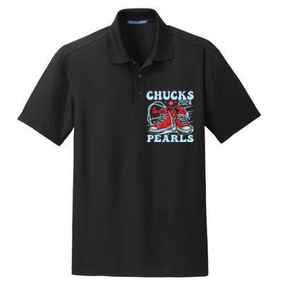 Chucks And Pearls Dry Zone Grid Polo