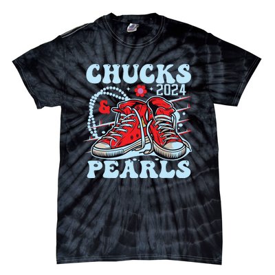 Chucks And Pearls Tie-Dye T-Shirt