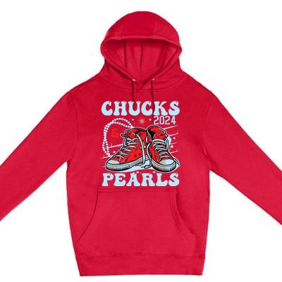 Chucks And Pearls Premium Pullover Hoodie