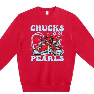 Chucks And Pearls Premium Crewneck Sweatshirt