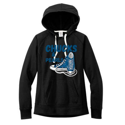 Chucks And Pearls Cute Women Women's Fleece Hoodie