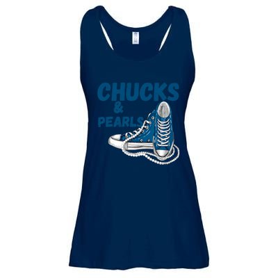 Chucks And Pearls Cute Women Ladies Essential Flowy Tank