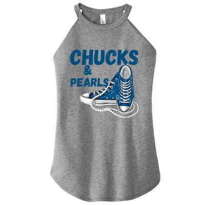 Chucks And Pearls Cute Women Women's Perfect Tri Rocker Tank