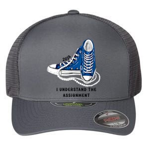 Chucks And Pearls I Understand The Assignment Kamala Harris Gift Flexfit Unipanel Trucker Cap