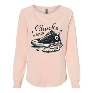 Chucks And Pearls IM With Her Kamala 2024 Womens California Wash Sweatshirt