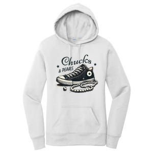 Chucks And Pearls IM With Her Kamala 2024 Women's Pullover Hoodie