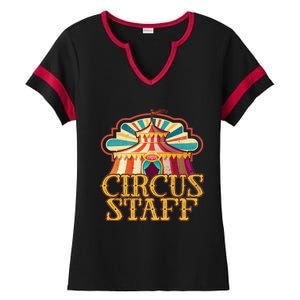 Circus Artist Party Costume Circus Staff Carnie Circus Great Gift Ladies Halftime Notch Neck Tee