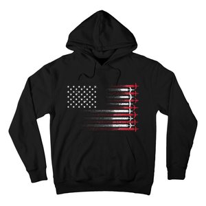 Cute Airplane Pilot Art For Wo Aviation 4th Of July Hoodie