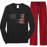 Cute Airplane Pilot Art For Wo Aviation 4th Of July Long Sleeve Pajama Set