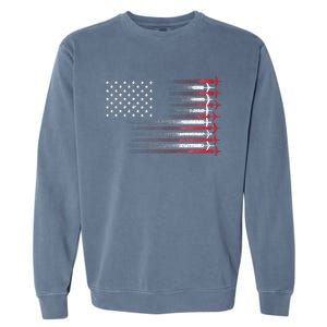 Cute Airplane Pilot Art For Wo Aviation 4th Of July Garment-Dyed Sweatshirt