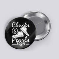 Chucks And Pearls Kamala Harris 2024 Usa Election 2024 Button