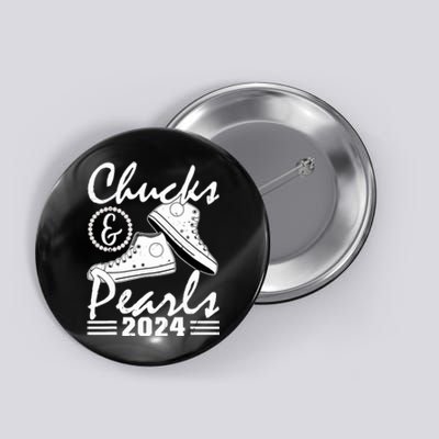 Chucks And Pearls Kamala Harris 2024 Usa Election 2024 Button