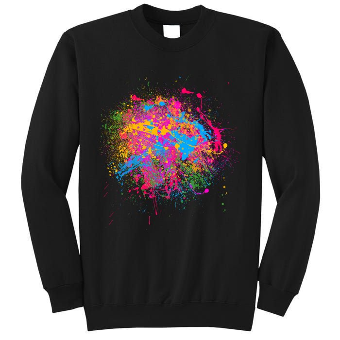 Colorful Artsy Paint Splat Sweatshirt